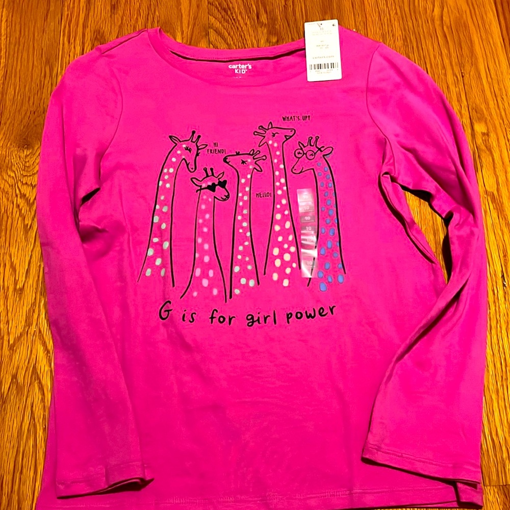 Purple Long Sleeve G is for Girl Power